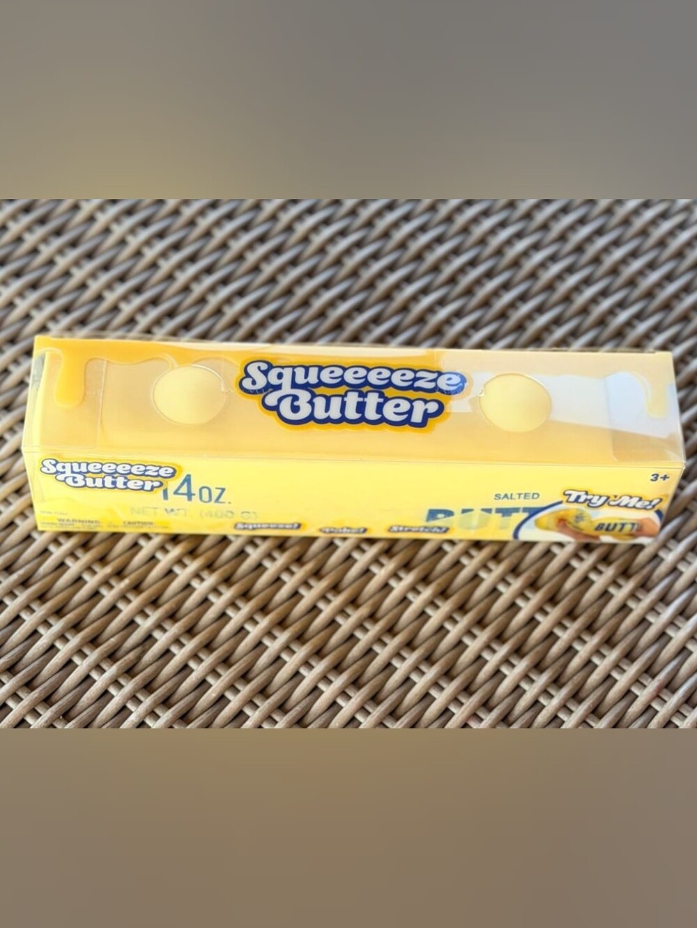 Squeeze Squeeeeze Butter Bright Yellow Party Prop